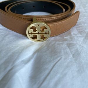 TORY BURCH reversible logo leather belt